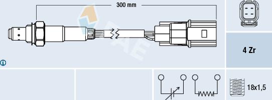 FAE 77502 - Sonde lambda cwaw.fr