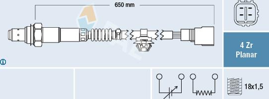 FAE 77519 - Sonde lambda cwaw.fr