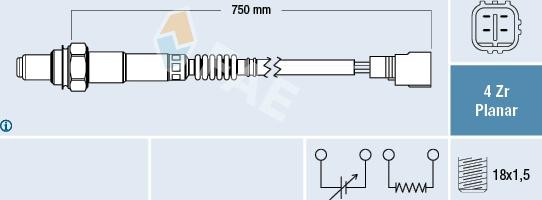 FAE 77514 - Sonde lambda cwaw.fr