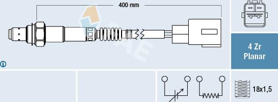 FAE 77516 - Sonde lambda cwaw.fr