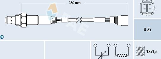 FAE 77511 - Sonde lambda cwaw.fr