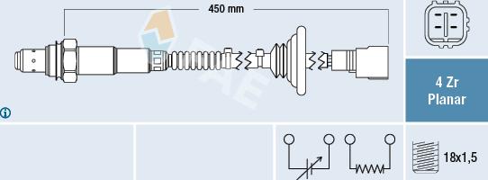 FAE 77512 - Sonde lambda cwaw.fr