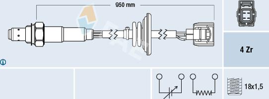 FAE 77520 - Sonde lambda cwaw.fr