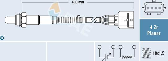 FAE 77579 - Sonde lambda cwaw.fr