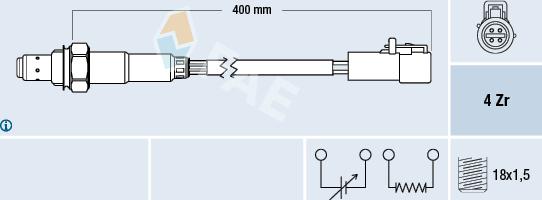 FAE 77578 - Sonde lambda cwaw.fr