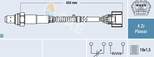 FAE 77649 - Sonde lambda cwaw.fr