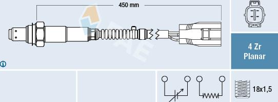 FAE 77644 - Sonde lambda cwaw.fr