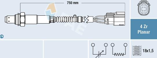 FAE 77650 - Sonde lambda cwaw.fr