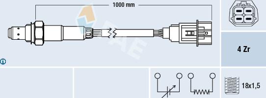 FAE 77605 - Sonde lambda cwaw.fr