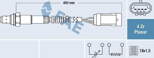 FAE 77602 - Sonde lambda cwaw.fr