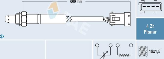 FAE 77614 - Sonde lambda cwaw.fr