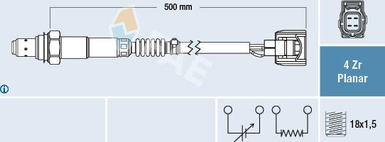 FAE 77617 - Sonde lambda cwaw.fr