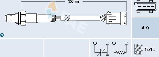 FAE 77630 - Sonde lambda cwaw.fr