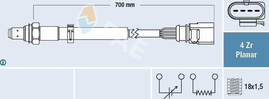 FAE 77633 - Sonde lambda cwaw.fr