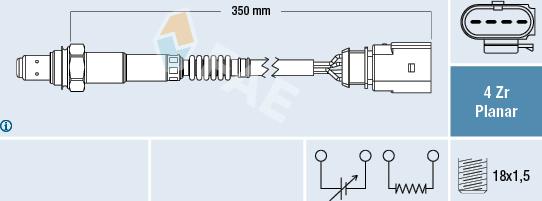 FAE 77626 - Sonde lambda cwaw.fr