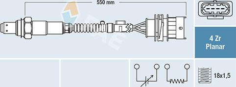 FAE 77670 - Sonde lambda cwaw.fr