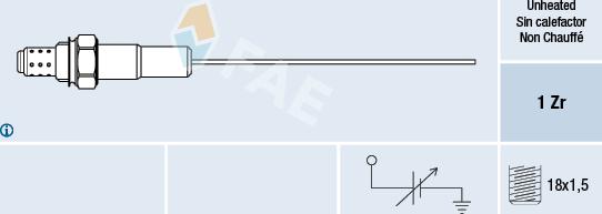 FAE 77001 - Sonde lambda cwaw.fr