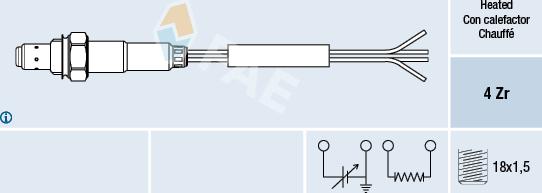 FAE 77008 - Sonde lambda cwaw.fr