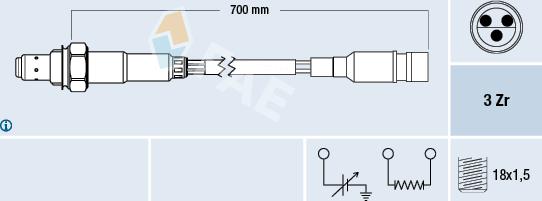 FAE 77199 - Sonde lambda cwaw.fr