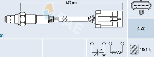 FAE 77194 - Sonde lambda cwaw.fr