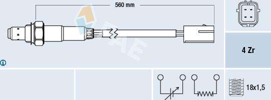 FAE 77196 - Sonde lambda cwaw.fr