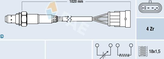 FAE 77192 - Sonde lambda cwaw.fr