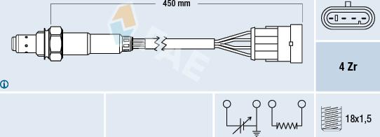 FAE 77159 - Sonde lambda cwaw.fr