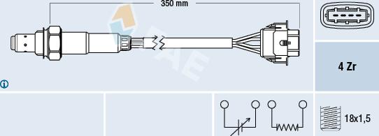 FAE 77155 - Sonde lambda cwaw.fr