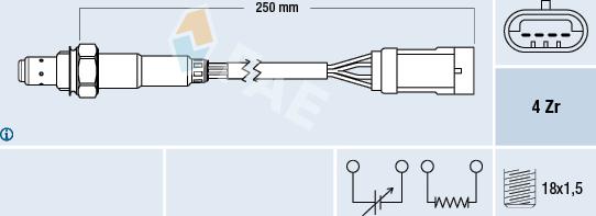 FAE 77151 - Sonde lambda cwaw.fr