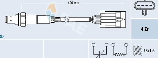 FAE 77158 - Sonde lambda cwaw.fr