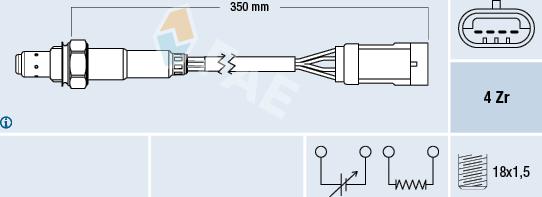 FAE 77152 - Sonde lambda cwaw.fr