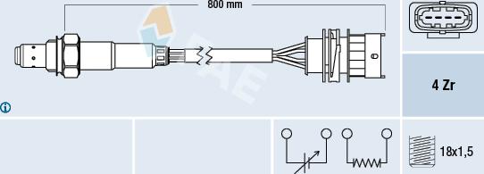 FAE 77157 - Sonde lambda cwaw.fr