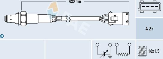 FAE 77164 - Sonde lambda cwaw.fr