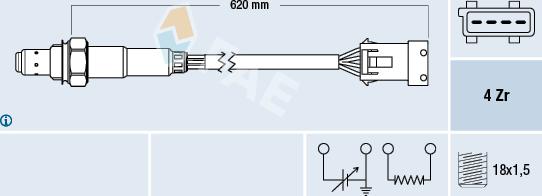 FAE 77166 - Sonde lambda cwaw.fr