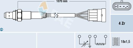 FAE 77161 - Sonde lambda cwaw.fr