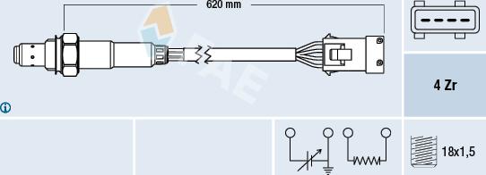 FAE 77163 - Sonde lambda cwaw.fr