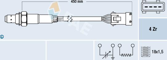 FAE 77162 - Sonde lambda cwaw.fr