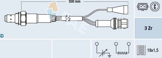 FAE 77105 - Sonde lambda cwaw.fr