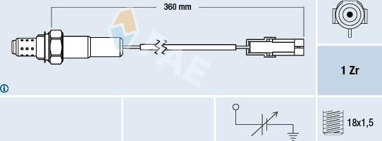 FAE 77101 - Sonde lambda cwaw.fr