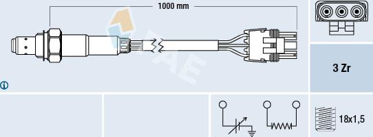 FAE 77119 - Sonde lambda cwaw.fr