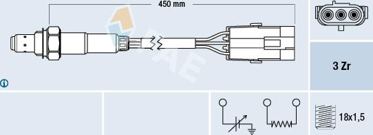 FAE 77114 - Sonde lambda cwaw.fr