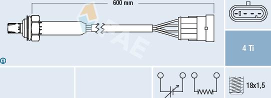 FAE 77183 - Sonde lambda cwaw.fr