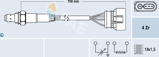 FAE 77135 - Sonde lambda cwaw.fr