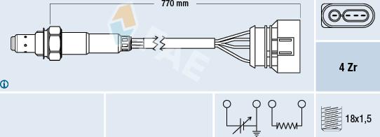 FAE 77136 - Sonde lambda cwaw.fr