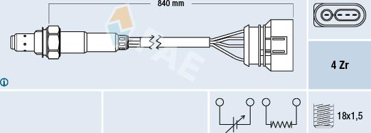 FAE 77133 - Sonde lambda cwaw.fr