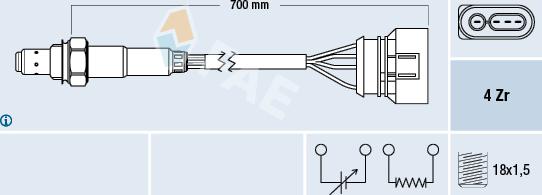 FAE 77132 - Sonde lambda cwaw.fr