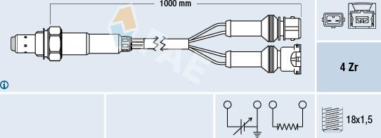 FAE 77124 - Sonde lambda cwaw.fr