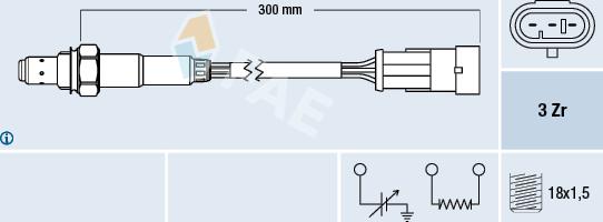 FAE 77121 - Sonde lambda cwaw.fr