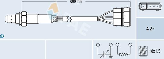 FAE 77128 - Sonde lambda cwaw.fr