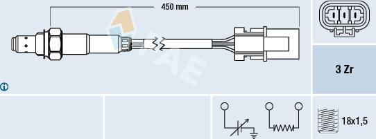 FAE 77122 - Sonde lambda cwaw.fr